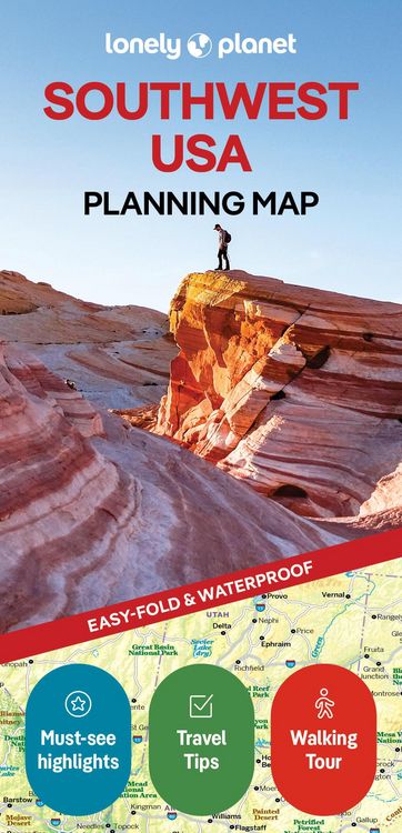 Produktbild: Lonely Planet Southwest USA Planning Map