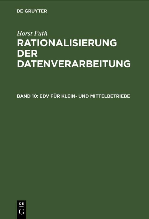 Produktbild: EDV f&uuml;r Klein- und Mittelbetriebe