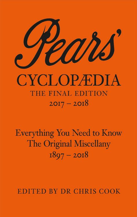 Produktbild: Pears' Cyclopaedia 2017-2018