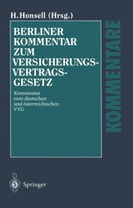 Produktbild: Berliner Kommentar zum Versicherungsvertragsgesetz ( VVG)