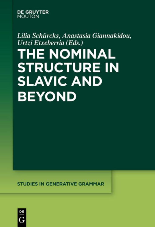 Produktbild: The Nominal Structure in Slavic and Beyond