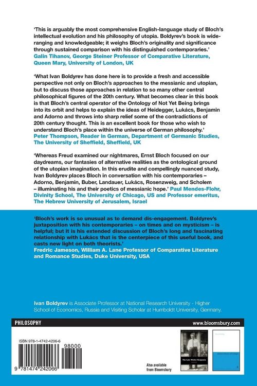 Produktbild: Ernst Bloch and His Contemporaries