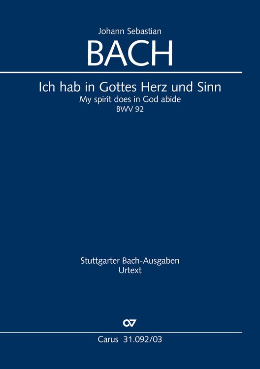 Produktbild: Ich hab in Gottes Herz und Sinn (Klavierauszug)