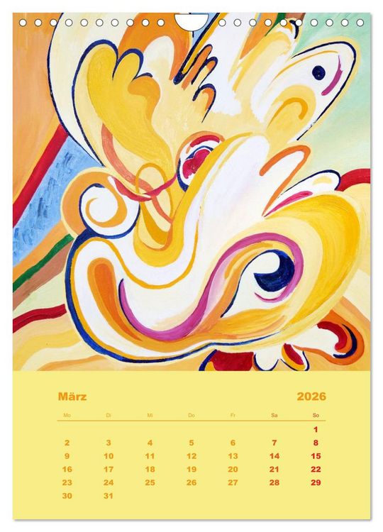 Produktbild: Licht ist bunt - Malerei in Acryl und Aqua &Ouml;l (Wandkalender 2026 DIN A4 hoch), CALVENDO Monatskalender
