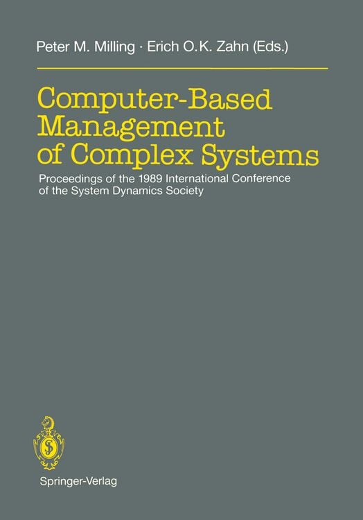 Produktbild: Computer-Based Management of Complex Systems