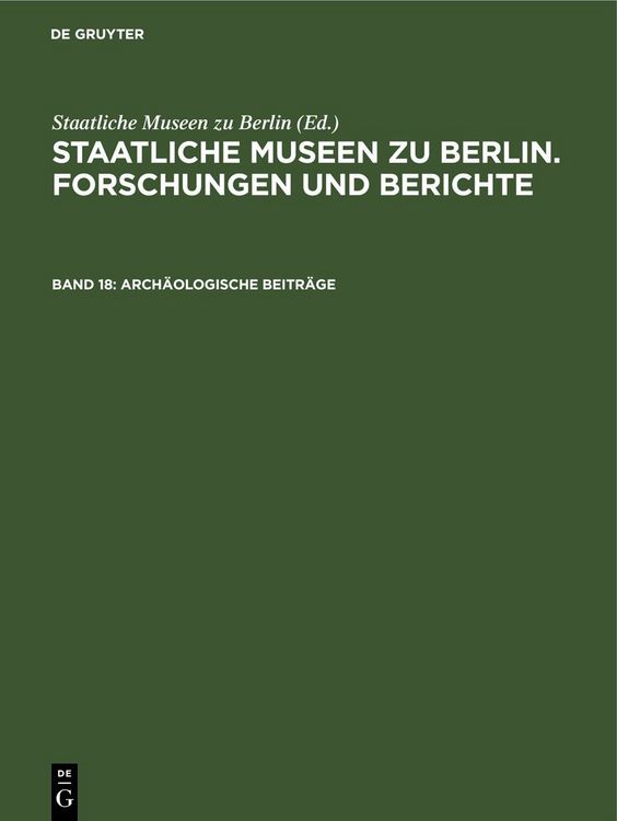 Produktbild: Arch&auml;ologische Beitr&auml;ge