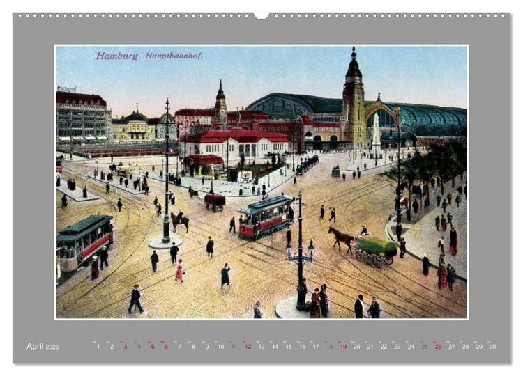 Produktbild: Historische Bahnh&ouml;fe (Wandkalender 2026 DIN A2 quer), CALVENDO Monatskalender