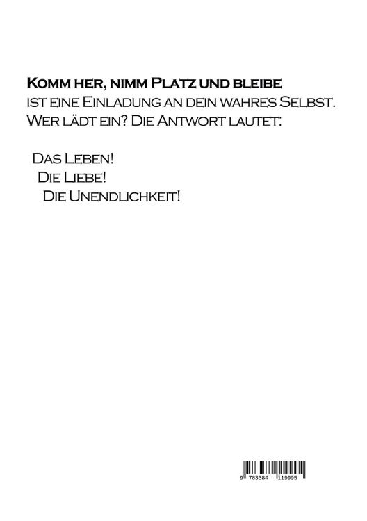 Produktbild: Komm her, nimm Platz und bleibe