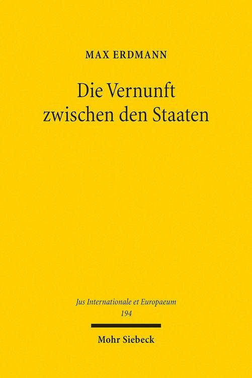 Produktbild: Die Vernunft zwischen den Staaten