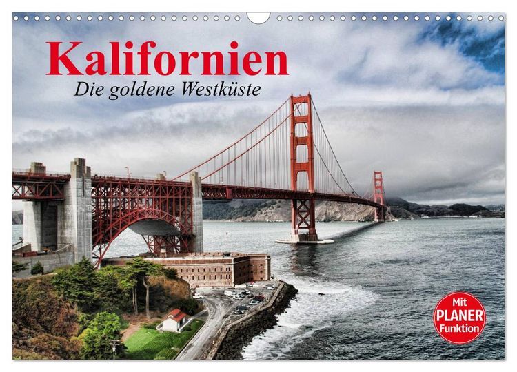 Produktbild: Kalifornien. Die goldene Westk&uuml;ste (Wandkalender 2026 DIN A3 quer), CALVENDO Monatskalender