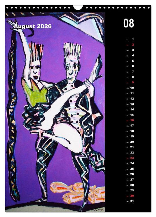 Produktbild: Wolf-Dieter Pfennig Kalender (Wandkalender 2026 DIN A3 hoch), CALVENDO Monatskalender