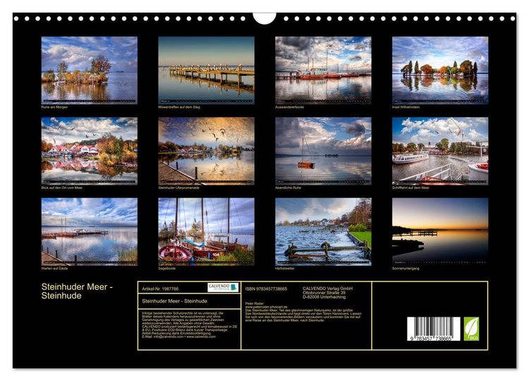 Produktbild: Steinhuder Meer - Steinhude (Wandkalender 2026 DIN A3 quer), CALVENDO Monatskalender