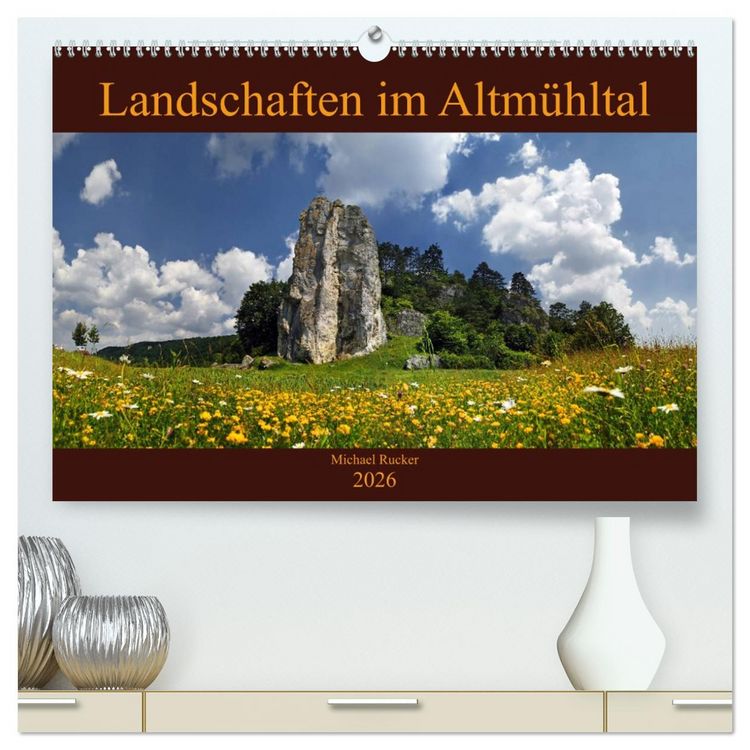 Produktbild: Landschaften im Altm&uuml;hltal (hochwertiger Premium Wandkalender 2026 DIN A2 quer), Kunstdruck in Hochglanz