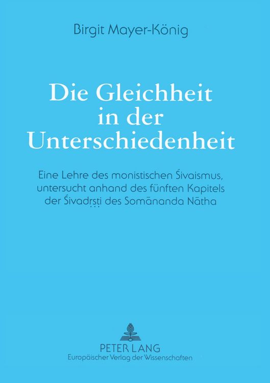 Produktbild: Die Gleichheit in der Unterschiedenheit