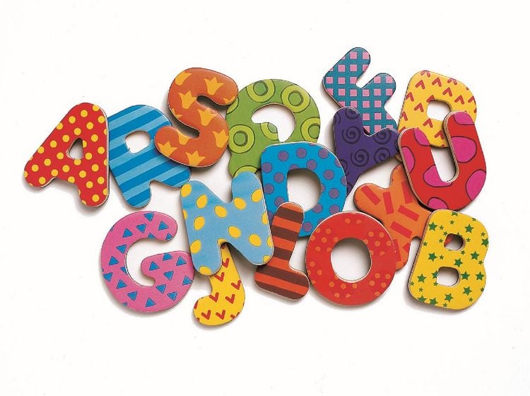 Produktbild: Holz Magnete: 38 big letters
