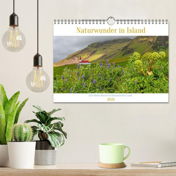 Produktbild: Naturwunder in Island (Wandkalender 2026 DIN A4 quer), CALVENDO Monatskalender