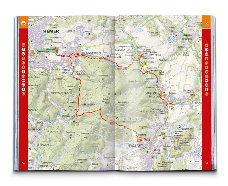 Produktbild: KOMPASS Wanderf&uuml;hrer Sauerland mit Rothaarsteig, 50 Touren