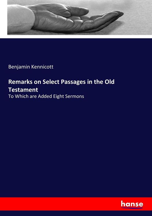 Produktbild: Remarks on Select Passages in the Old Testament