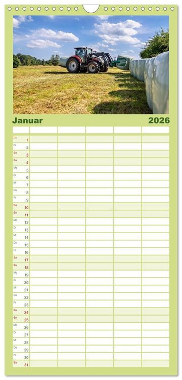 Produktbild: Familienplaner 2026 - Landwirtschaft im Norden mit 5 Spalten (Wandkalender, 21 x 45 cm) CALVENDO