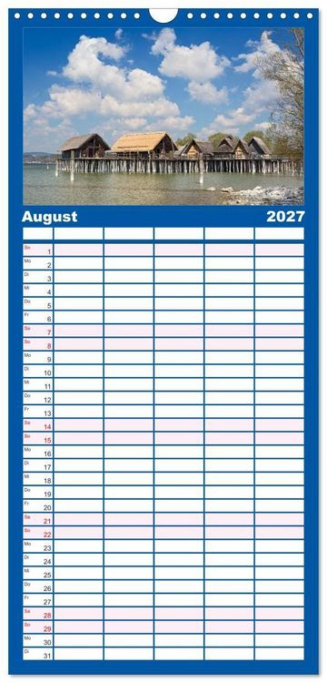 Produktbild: Familienplaner 2027 - Welterbe - Kultur und Natur in Deutschland mit 5 Spalten (Wandkalender, 21 x 45 cm) CALVENDO