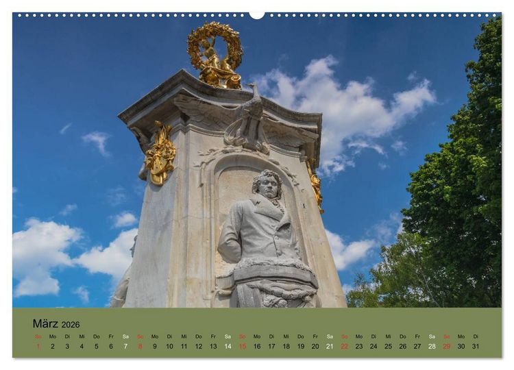 Produktbild: Gro&szlig;er Tiergarten Berlin - Von Dichtern und Komponisten (Wandkalender 2026 DIN A2 quer), CALVENDO Monatskalender
