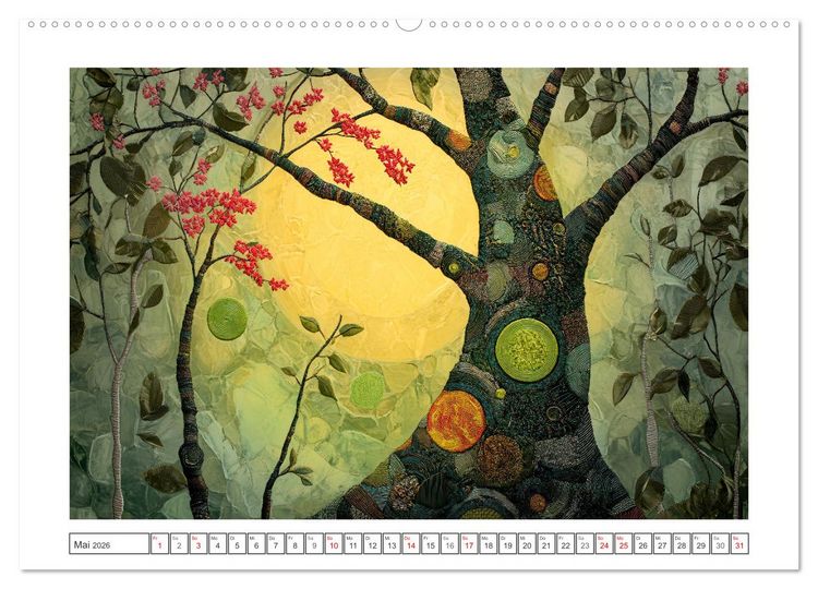 Produktbild: Waldsicht - Ein Lichterspiel (hochwertiger Premium Wandkalender 2026 DIN A2 quer), Kunstdruck in Hochglanz