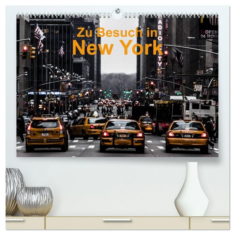 Produktbild: Zu Besuch in New York (hochwertiger Premium Wandkalender 2026 DIN A2 quer), Kunstdruck in Hochglanz