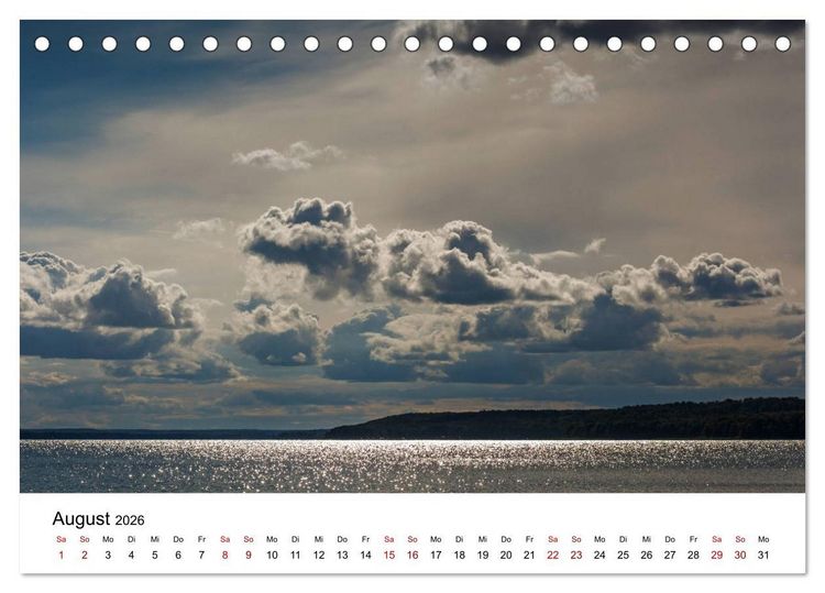 Produktbild: Tollense Landschaften (Tischkalender 2026 DIN A5 quer), CALVENDO Monatskalender