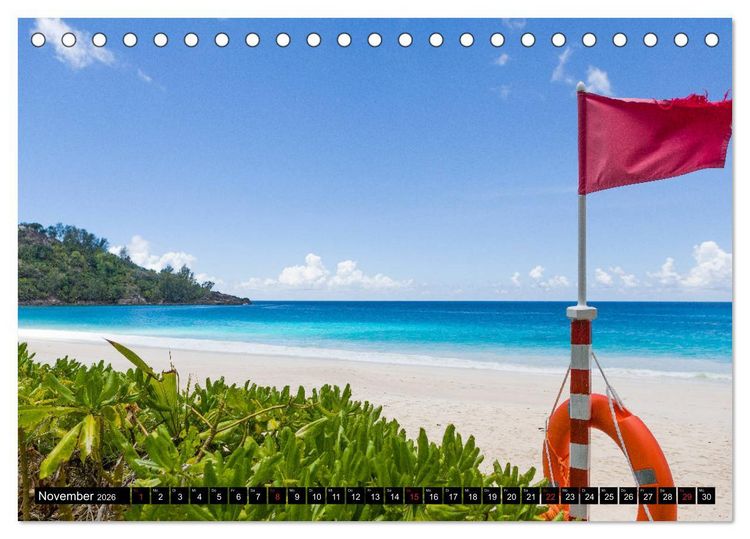 Produktbild: Seychellen. Sonneninseln - Mah&eacute;, La Digue, Praslin (Tischkalender 2026 DIN A5 quer), CALVENDO Monatskalender