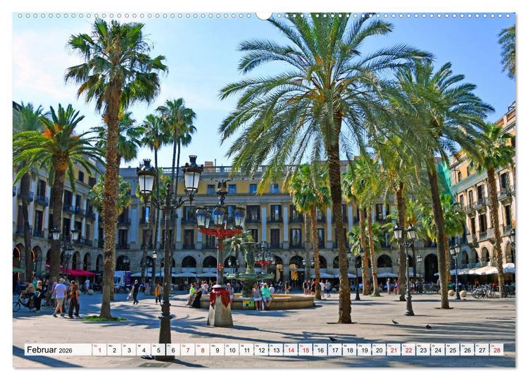 Produktbild: BARCELONA, Traumziel am Mittelmeer (hochwertiger Premium Wandkalender 2026 DIN A2 quer), Kunstdruck in Hochglanz