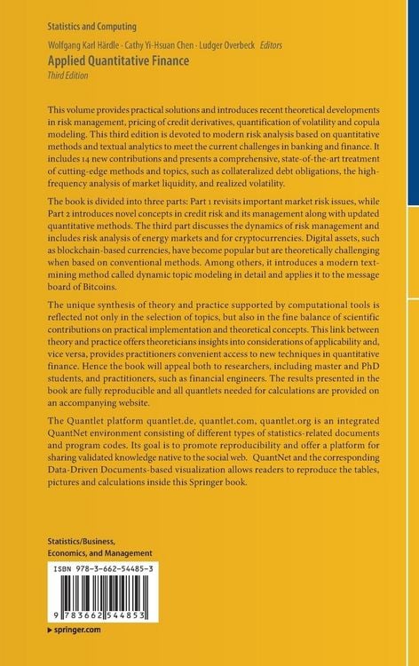 Produktbild: Applied Quantitative Finance