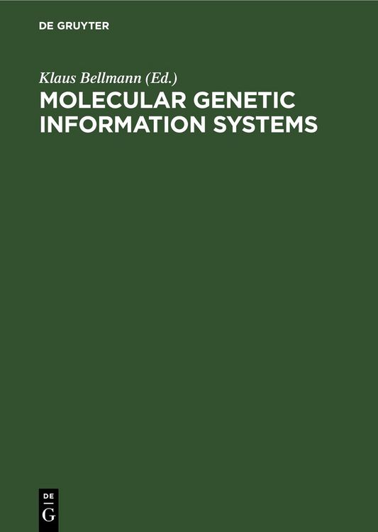 Produktbild: Molecular Genetic Information Systems