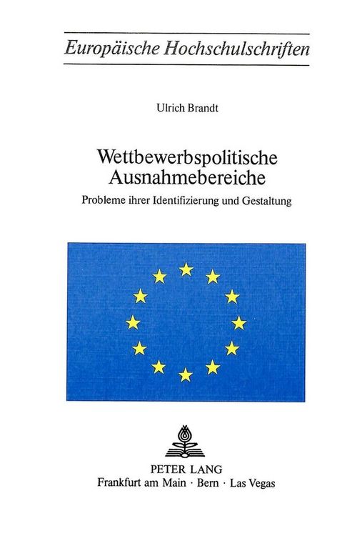 Produktbild: Wettbewerbspolitische Ausnahmebereiche