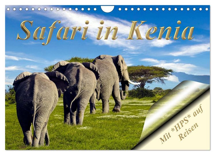 Produktbild: Safari in Kenia (Wandkalender 2026 DIN A4 quer), CALVENDO Monatskalender