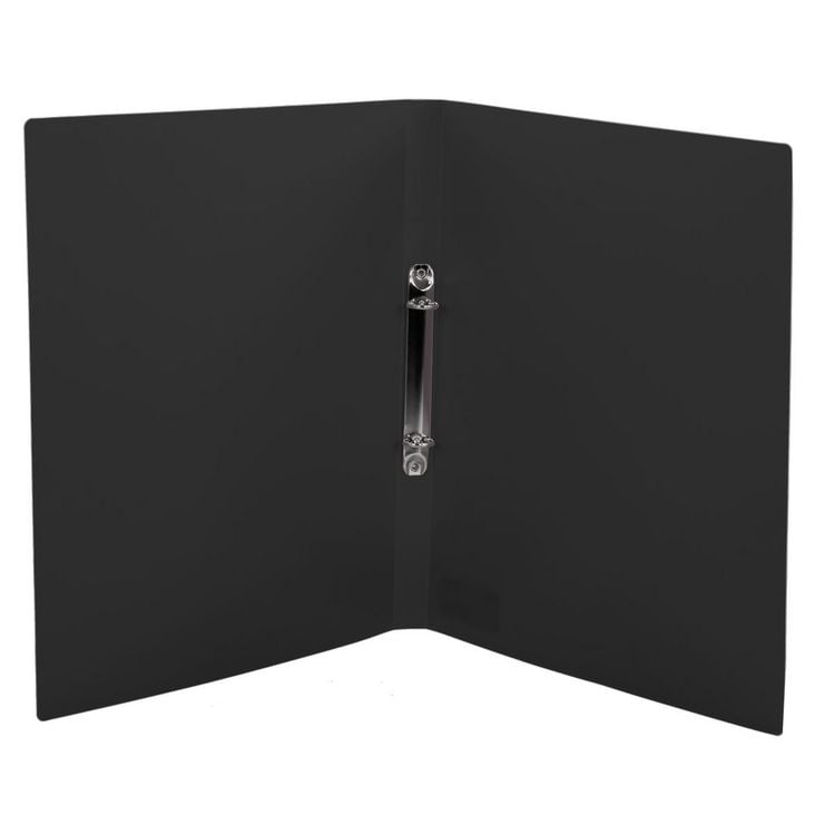 Produktbild: Idena Ringbuch aus Kunststoff 2 Ringe schwarz DIN A4 R&uuml;ckenbreite 2cm