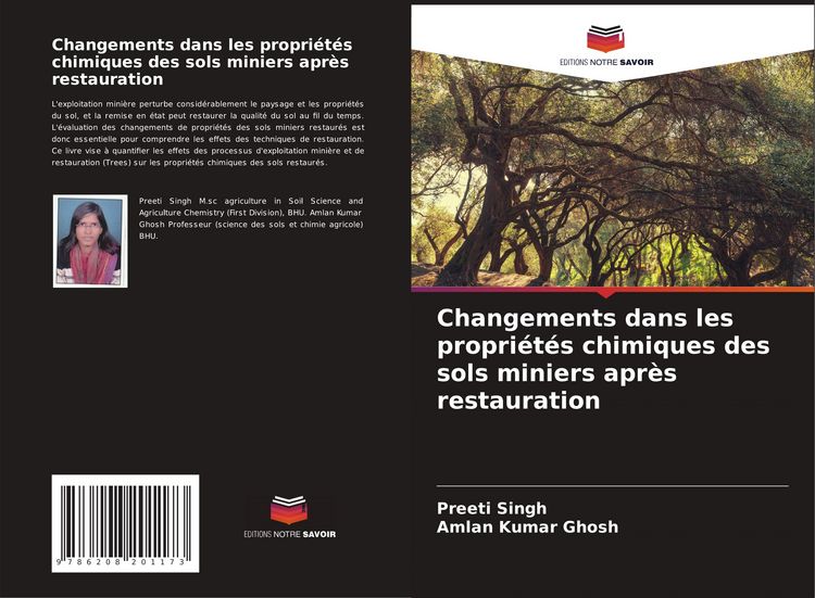 Produktbild: Changements dans les propri&eacute;t&eacute;s chimiques des sols miniers apr&egrave;s restauration