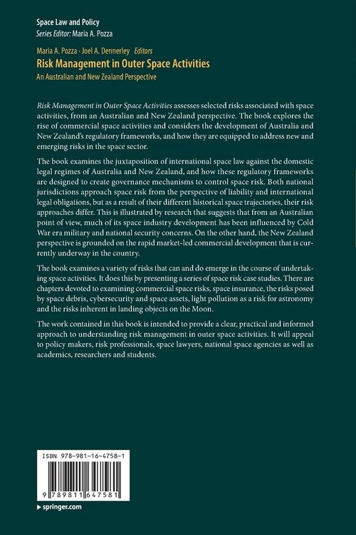 Produktbild: Risk Management in Outer Space Activities