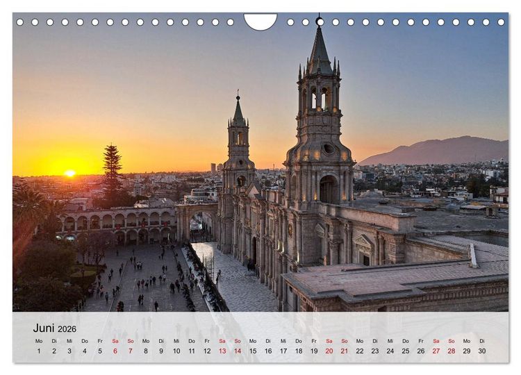 Produktbild: Entdecke S&uuml;damerika: Monat f&uuml;r Monat (Wandkalender 2026 DIN A4 quer), CALVENDO Monatskalender