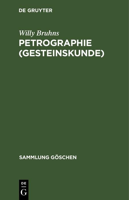 Produktbild: Petrographie (Gesteinskunde)