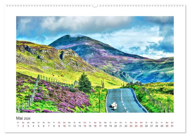 Produktbild: Schottland - Magische Landschaften der Highlands (hochwertiger Premium Wandkalender 2026 DIN A2 quer), Kunstdruck in Hochglanz