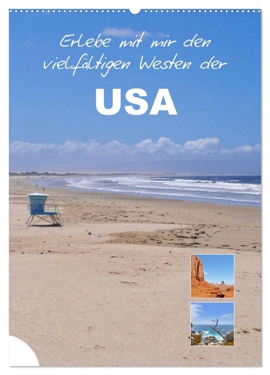 Produktbild: Erlebe mit mir den vielf&auml;ltigen Westen der USA (Wandkalender 2026 DIN A2 hoch), CALVENDO Monatskalender