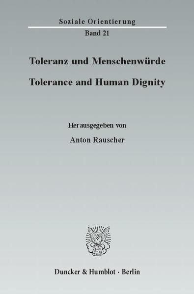 Produktbild: Toleranz und Menschenw&uuml;rde - Tolerance and Human Dignity.