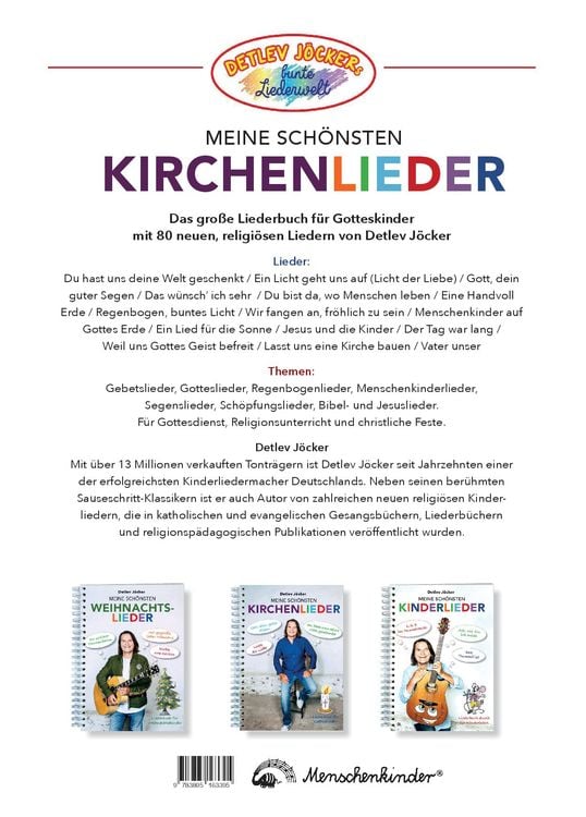 Produktbild: Detlev Jöcker: Meine schönsten Kirchenlieder (ab 0-9 Jahren)