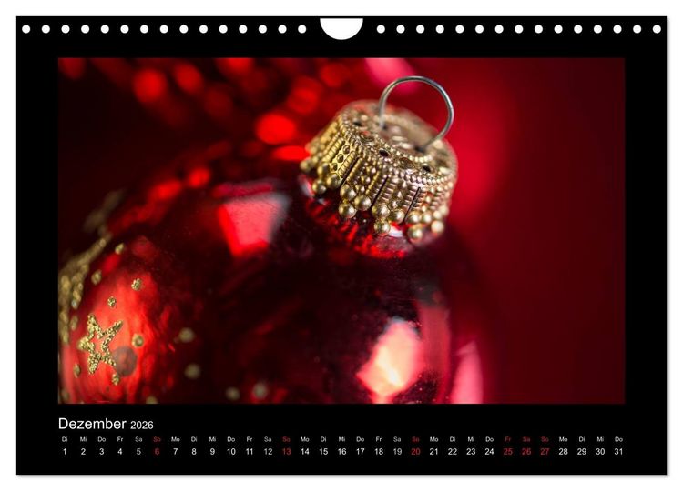 Produktbild: Rot (Wandkalender 2026 DIN A4 quer), CALVENDO Monatskalender