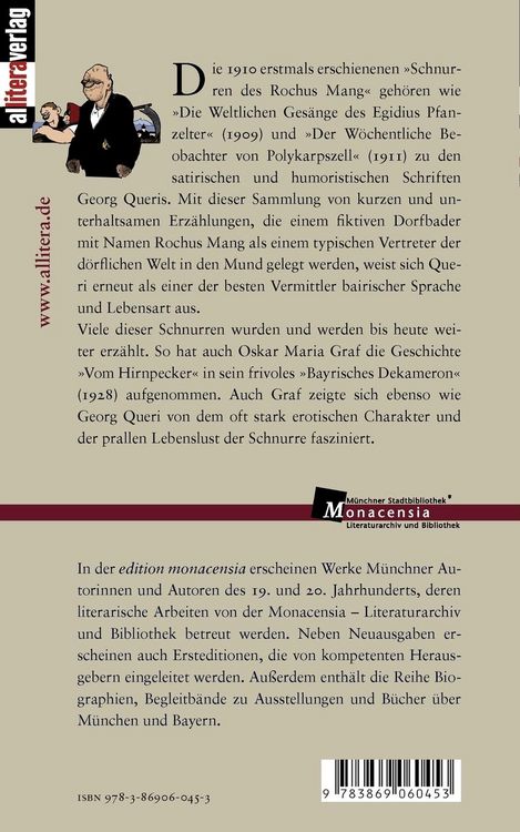 Produktbild: Die Schnurren des Rochus Mang