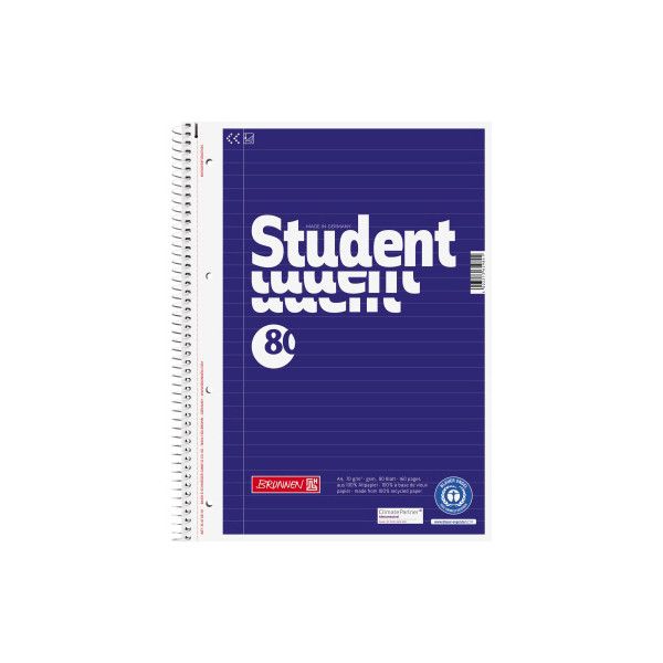 BRUNNEN Collegeblock Student Premium A4, kariert, 80 Blatt BRUNNEN Collegeblock Student Premium A4, kariert, 80 Blatt