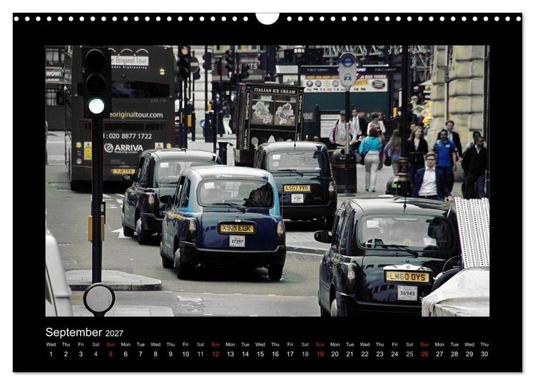 Produktbild: Taxis in London / UK-Version (Wall Calendar 2027 DIN A3 landscape), CALVENDO 12 Month Wall Calendar