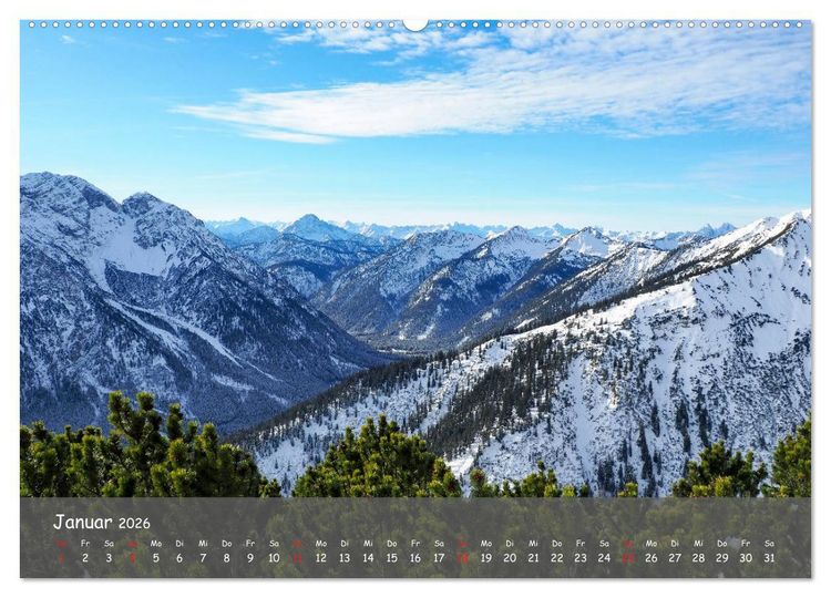 Produktbild: Ammergauer Alpen (Wandkalender 2026 DIN A2 quer), CALVENDO Monatskalender