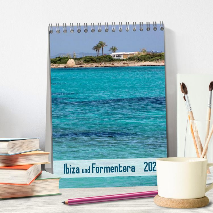 Produktbild: Ibiza und Formentera (Tischkalender 2026 DIN A5 hoch), CALVENDO Monatskalender