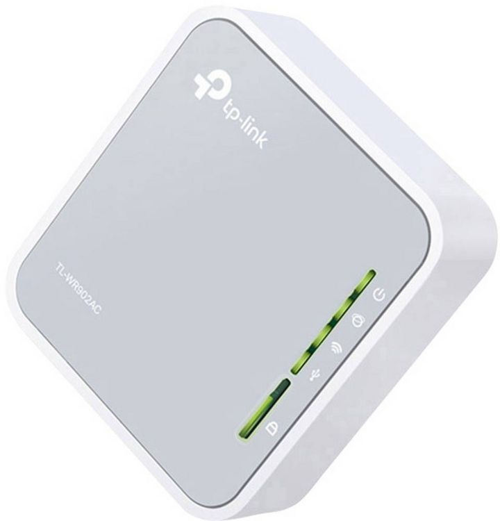 Produktbild: TP-LINK TL-WR902AC WLAN Router, Repeater, Access-Point 2.4 GHz, 5 GHz 750 MBit/s